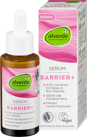 Serum BARRIER+ z 0,3 % ceramidnega kompleksa in bio izvlečkom melise alverde NATURKOSMETIK