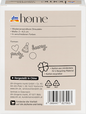 Streudeko "Party Edition" 100tlg, mehrfarbig dm home