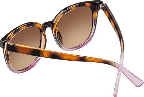 Sonnenbrille Erwachsene schwarz-braun-rosa Gestell, braun getönte Gläser SUNDANCE