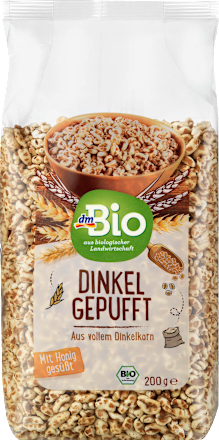 Farro soffiato bio con miele dmBio