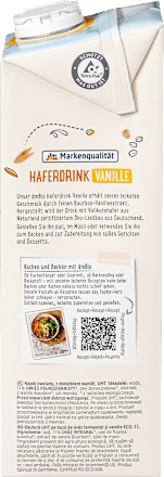 Haferdrink Vanille dmBio