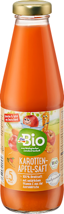 Bio sok iz korenja, jabolk in sadne kaše iz acerola češnje, 5m+ dmBio