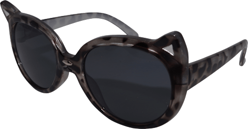 Sonnenbrille Junior silber mit Katzenohren SUNDANCE