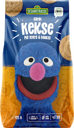 Kinderkekse "Grobi" mit Kokos & Dinkel, ab 3 Jahren Sesamstrasse