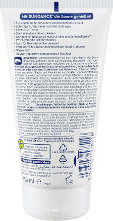 Cremă gel cu protecție solară SPF50+ SUNDANCE