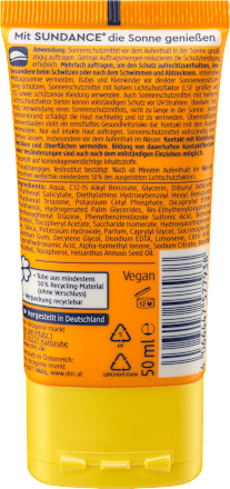 Loțiune protecție solară SPF30 SUNDANCE
