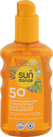 transparentní sprej na opalování OF50 SUNDANCE
