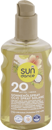 olej na opalování ve spreji SPF20 SUNDANCE