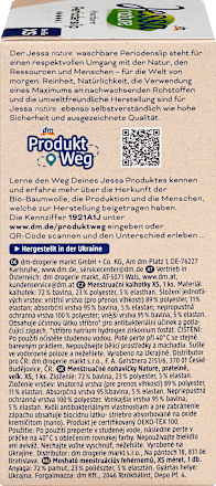 Periodenunterwäsche nature waschbarer Periodenslip Gr. XS Jessa