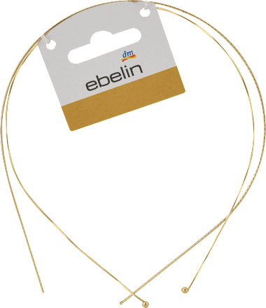 kovová čelenka do vlasů zlatá ebelin