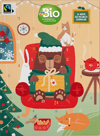 Adventskalender Vollmilch-Schoko dmBio