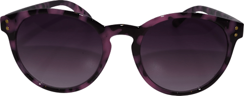 Sonnenbrille Erwachsene lila & schwarz gemustertes Gestell SUNDANCE