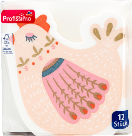 Papierové servítky s tvarovaným motívom - Sliepka Profissimo