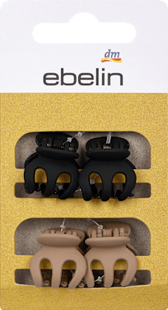 Mini kopče za kosu – crna i smeđa ebelin