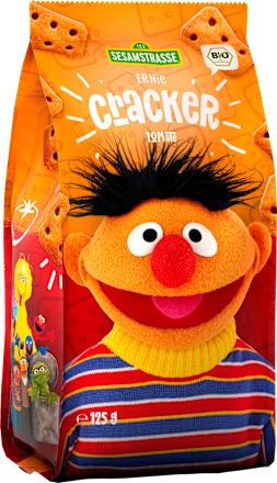 Kindersnack Ernie Cracker Tomate, ab 3 Jahren  Sesamstrasse