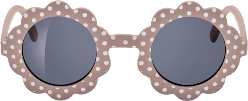 Detské slnečné okuliare - hnedé kvetinkové  SUNDANCE