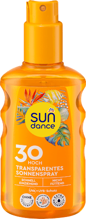 sprej na opalování transparentní SPF30 SUNDANCE