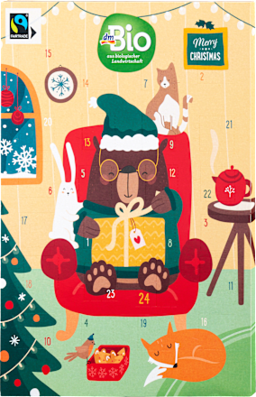 Adventskalender Vollmilch-Schoko dmBio