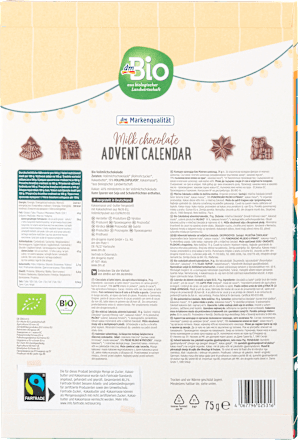 Adventskalender Vollmilch-Schoko dmBio