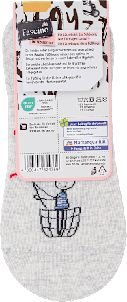 Füßlinge mit Ballon-Motiv grau Gr. 35-38 Fascino