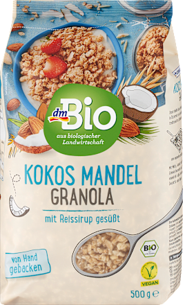 Knuspermüsli, Kokos Mandel Granola dmBio