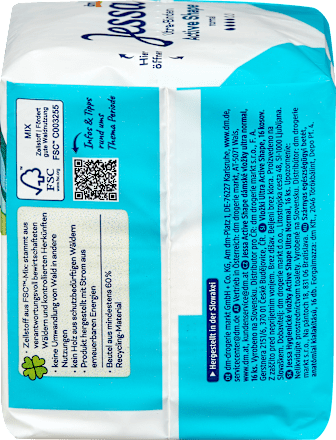 Szárnyas egészségügyi betét Active Shape, normál Jessa