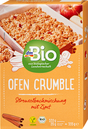 Backmischung Ofen Crumble Zimt, vegan dmBio