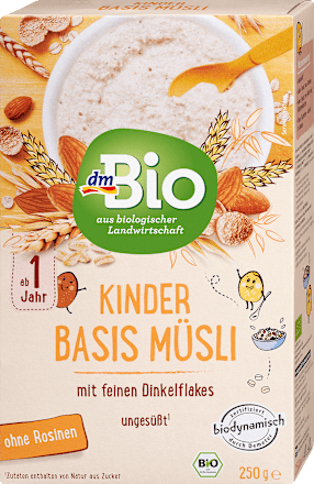 Kindermüsli Basis ab 1 Jahr dmBio