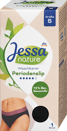 Periodenunterwäsche nature waschbarer Periodenslip Gr. S Jessa