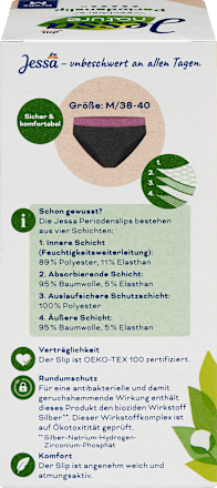 Periodenunterwäsche nature waschbarer Periodenslip Gr. M Jessa