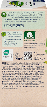 Periodenunterwäsche nature waschbarer Periodenslip Gr. XS Jessa