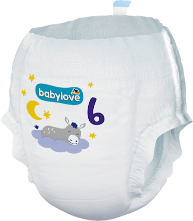 Noćne pelene gaćice, veličina 6 xl (18-30kg) babylove