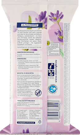 Feuchte Allzwecktücher Lavendel Denkmit