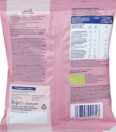 Babysnack Knusperherzen Himbeere Banane, ab dem 8. Monat babylove