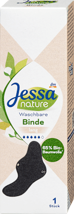 Prateľné menštruačné vložky nature - dlhé Jessa