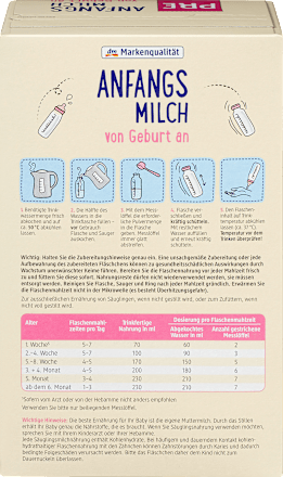 počáteční mléčná kojenecká výživa PRE 0m dmBio