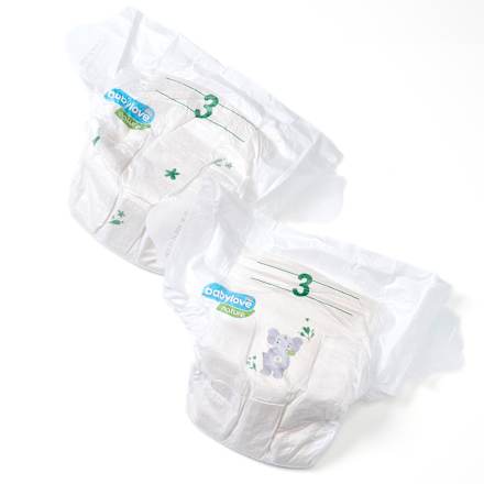 Windeln Öko Gr. 3 Midi (4-9 kg) babylove nature