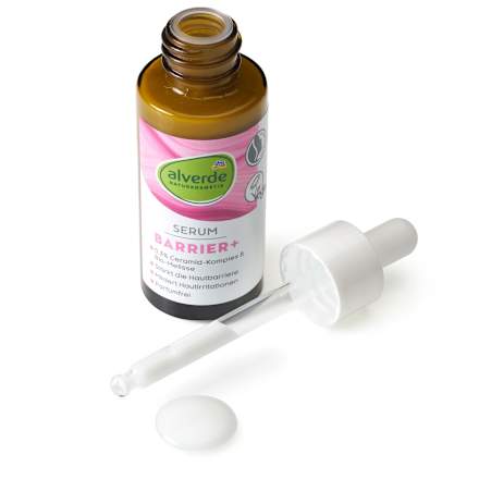 Serum BARRIER+ z 0,3 % ceramidnega kompleksa in bio izvlečkom melise alverde NATURKOSMETIK