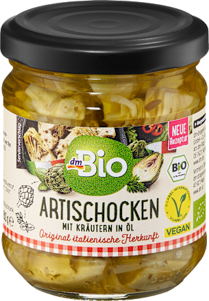 Artischocken, mit Kräutern in Öl dmBio