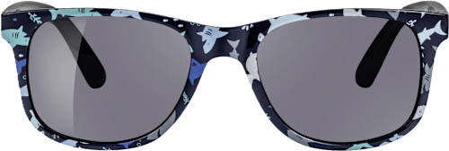 Detské slnečné okuliare - čierne s motívom morských živočíchov SUNDANCE