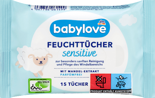 Feuchttücher sensitive, Reisegröße  babylove
