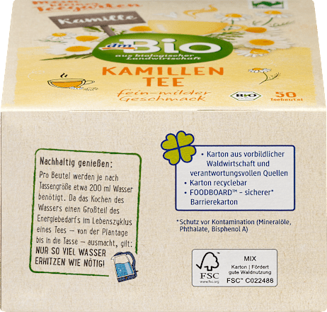 Kräutertee Kamille (50x1,5g) dmBio