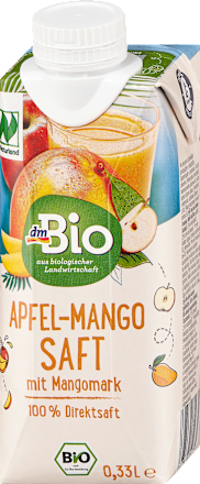 Sok jabłkowy z miąższem mango dmBio