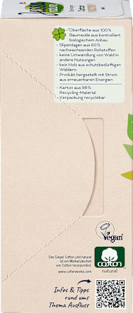 Slipeinlagen Cotton Lang nature Jessa