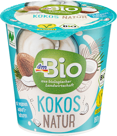 Bio natúr kókuszdesszert vegán joghurtkultúrával dmBio