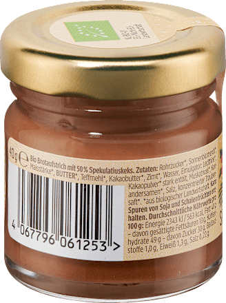 Bio namaz s 50 % piškotov spekulatius dmBio