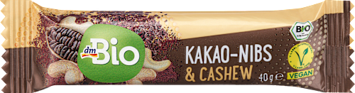 Nussriegel, Kakao Nibs & Cashew dmBio