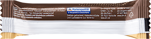 Batonik daktylowy z kakao i orzechami nerkowca dmBio