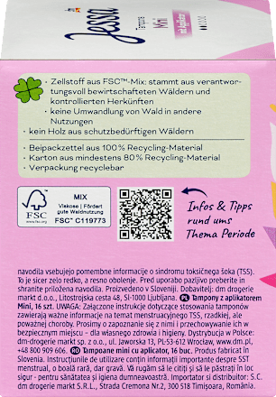 Applikátoros tampon, mini Jessa
