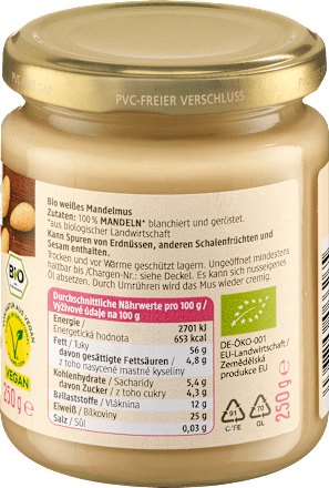 Mandľová pasta biela dmBio